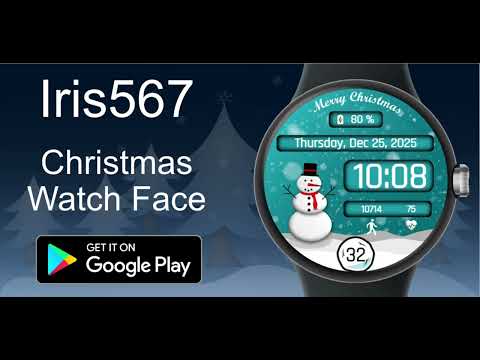 Iris567 Christmas Watch Face video thumbnail