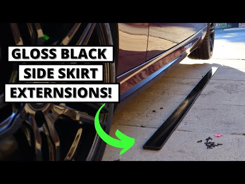 Installing NEW Side Skirt Extensions on My BMW E90