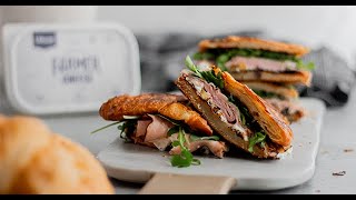 Lifeway kefir Ham and Farmer Cheese Croissant