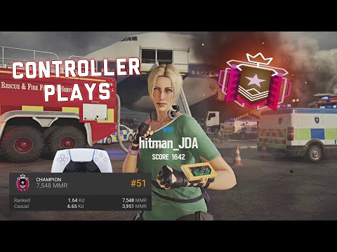 HOW A CONTROLLER CHAMPION ACTUALLY PLAYS RANK - Rainbow Six Siege Console