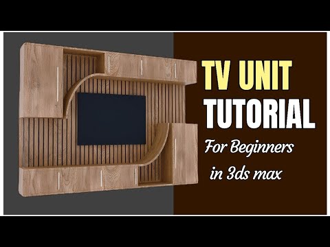How to Model a Modern TV Unit in 3ds Max | Beginner Tutorial”