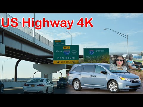 North Carolina to Virginia। Richmond। Road Views  4K। Highway Interstate I-95