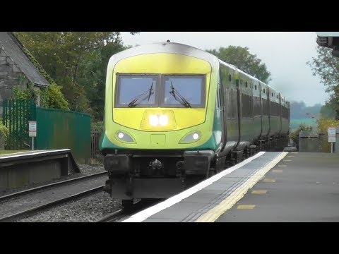 Irish Rail Mark 4 Intercity Train and 201 Class Loco - Monasterevin Station, Kildare