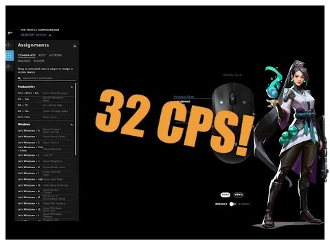 How to autoclick on VALORANT 30 cps with Logitech G hub