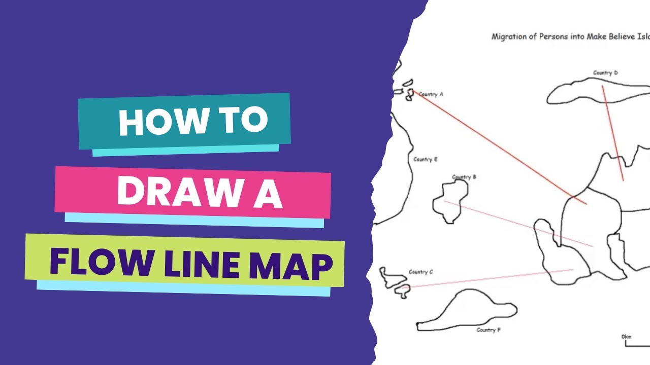 Draw a (SIMPLE) Flow Line Map | Geography Lessons | The Student Shed