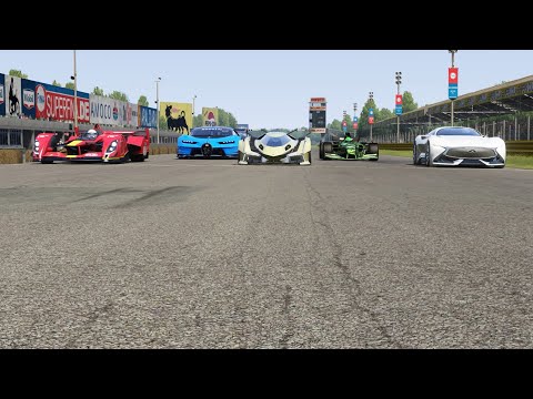 Formula Super Rapide vs RedBull X1 vs Lamborghini V12 Vision GT vs Infiniti Vision GT vs Bugatti VGT