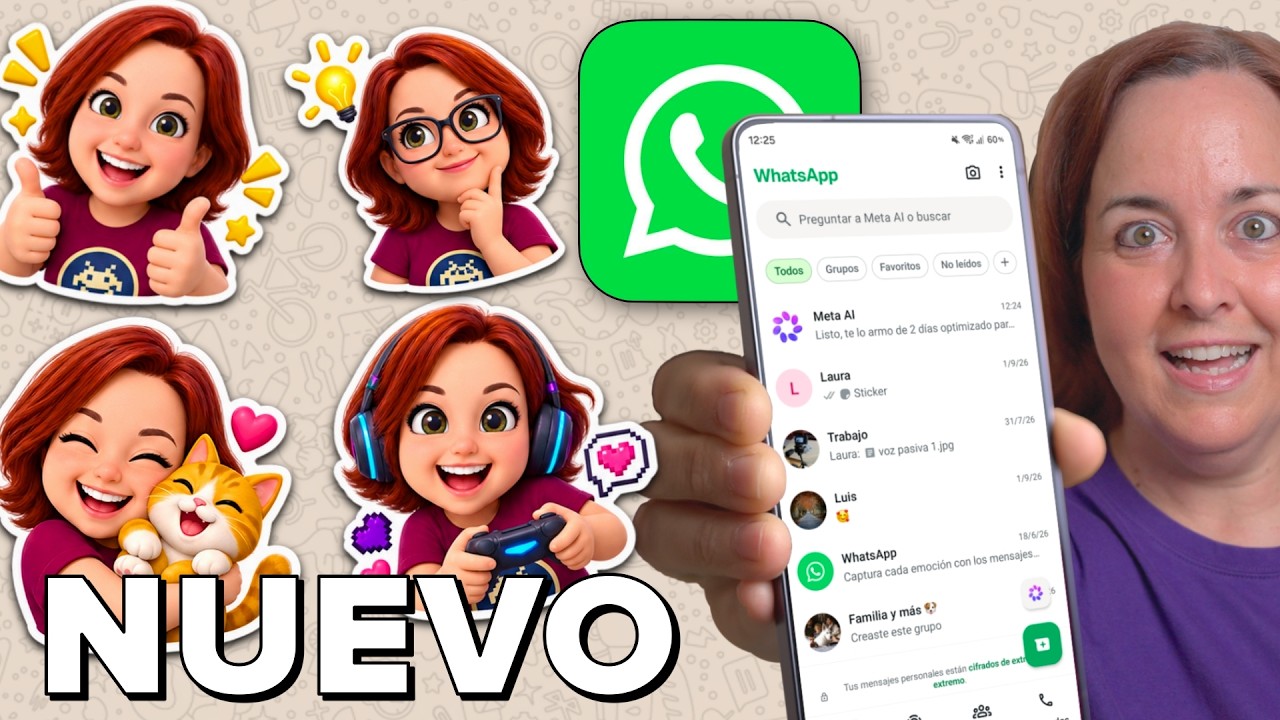 NUEVOS stickers en WnatsApp: fácil, rápido... ¡quedan GENIAL!