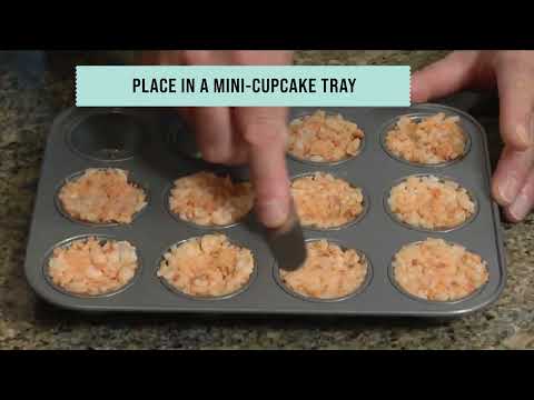 Make Wild Salmon Sushi Cupcakes l Great Appetizer l Video Recipe