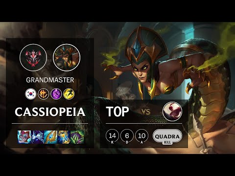 Cassiopeia Top vs Lee Sin - KR Grandmaster Patch 11.8
