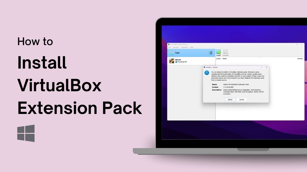 How to Install VirtualBox Extension Pack on Windows 11