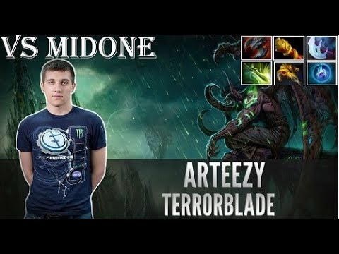 Arteezy - Terrorblade Safelane | vs MidOne (Monkey King) 7.20e | dota 2 mmr Pro Gameplay 18