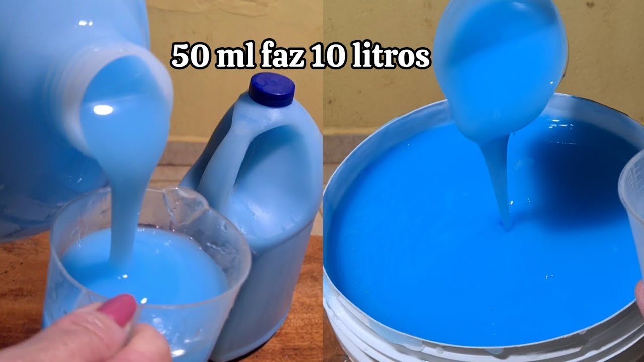 O MELHOR AMACIANTE QUE JÁ FIZ! 50 ML FAZ 10 LITROS! MISTUROU TA PRONTO
