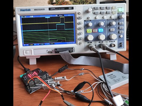 Начальная настройка осциллографа Hantek MSO5202D