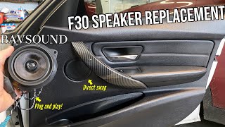 F30 - F80 door speaker replacement - BMW BAVSOUND stereo system install + door card removal