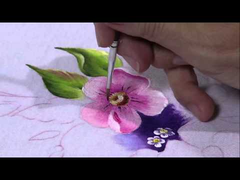 Mulher.com 25/04/2013 Fátima Hespanholeto - Pintura em tecido camiseta  Parte 2