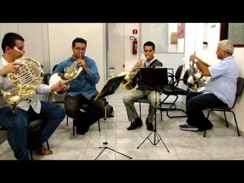 Trompa CCB  Hino 290 Cristo Jesus Sua Mão Me Dá Quarteto de Trompas   H4