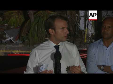 Macron on climate change and rebuilding St Martin