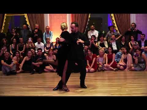  Facundo Piñero  and  Noelia Hurtado Pitruzzella  are  dancing  to  the  tango  "  A Don Agustin Bardi  "  by  Osvaldo Pugliese  at  TanGO TO Istanbul  in  2020