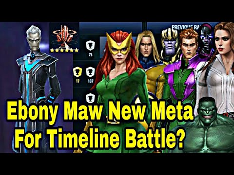Ebony Maw Timeline Battle Test With Obelisk - Marvel Future Fight