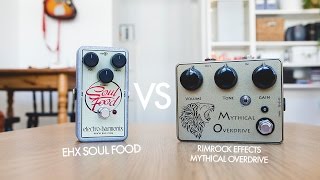 Video thumbnail for EHX Soul Food VS Rimrock Effects Mythical Overdrive (comparison) by Living Room GD