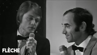 Claude François & Charles Aznavour - Viens pleurer au creux de mon épaule (duo) | HOMMAGE