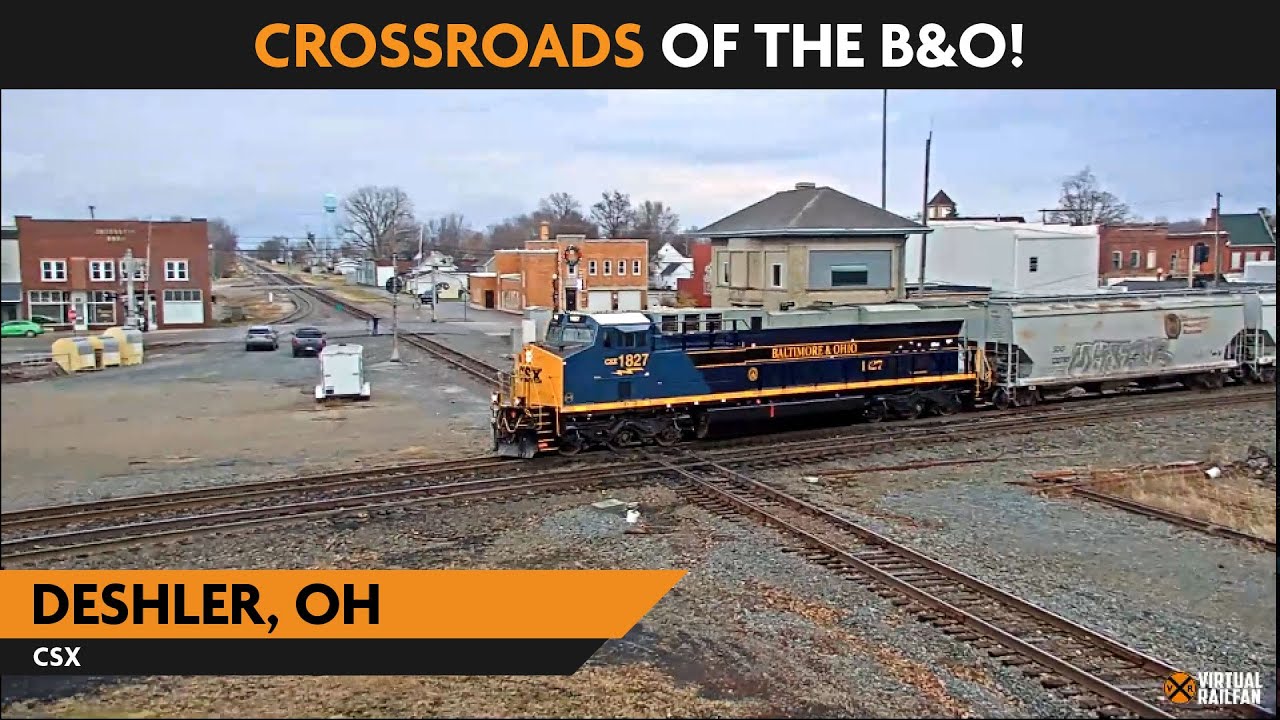 Live webcam view of Deshler Crossroads CSX Diamond Fixed
