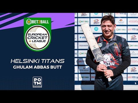 POTM: G.Abbas Butt - TW vs HT | Highlights | Bet2Ball European Cricket League Day 1, Group A | ECL22