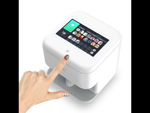 Automatic Smart 3D Art Nail Printer - Portable Nail Art Printers Machine Support WiFi/DIY/USB