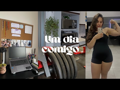 Um Dia Comigo || Treino, Alimentação Saudável e Rotina de Faculdade - Acadêmica de Nutrição 💚