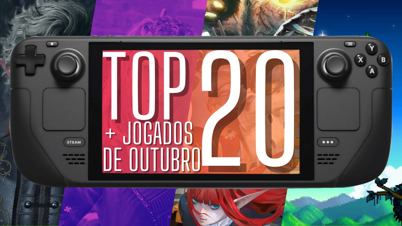 TOP 20 JOGOS MAIS JOGADOS NO STEAM DECK EM OUTUBRO