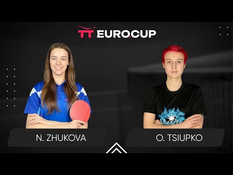 15:30 Nadiia Zhukova - Oleksandra Tsiupko 08.10.2024 TT Euro.Cup Women Ukraine Star. TABLE 3