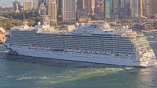 cruise ship MV Discovery princess leaving Sydney