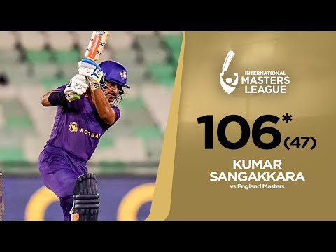 Kumar Sangakkara 106* (47) vs England Masters – International Masters League 2025