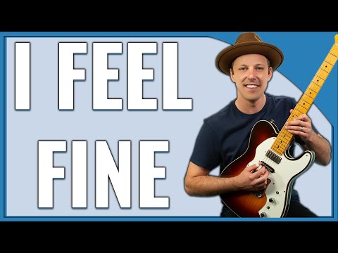 I Feel Fine Guitar Lesson (Beatles) RHYTHM and LEAD