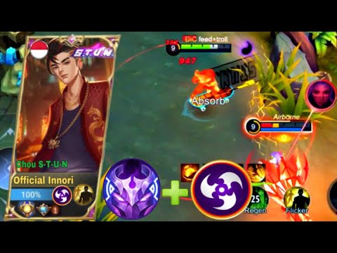 Chou Roam + Assassin Emblem = One Hit Enemy’s | Mlbb Chou Best Rotation With Roam | Mlbb Chou