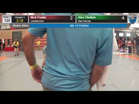 165 Cadet 120 Nick Foster  vs Alex Chelton Bad Karma 406815104