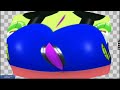 Mickey Mouse Theme Song In Fisheye Wiggle Mirror Shake Hard Blue Color
