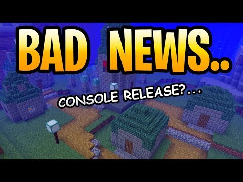 Minecraft Update Aquatic Console Bad News! Release Date?.. PS3, PS4, Xbox 360 & Wii U