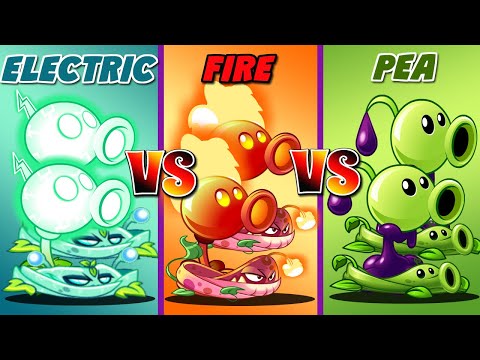 Plants Vs Zombies 2 Team ELECTRIC Vs FIRE Vs PEA-That Team Can Win?PvZ 2