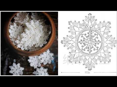 Как Связать Новогодние Снежинки
