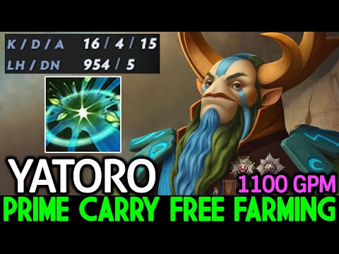 YATORO [Nature's Prophet] Prime Carry Real Machine Farm 1100 GPM Dota 2