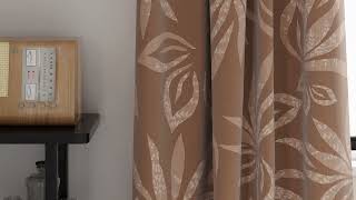 Комплект штор «Лоританс (коричневый)» — видео о товаре