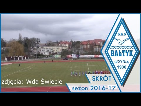 Wda Świecie - Bałtyk Gdynia 2:2 /11.03.2017/ skrót
