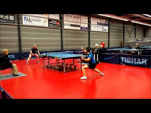 Tafeltennis Rachel Gerarts vs Alice Barendregt, 10 spectaculaire  actie momenten