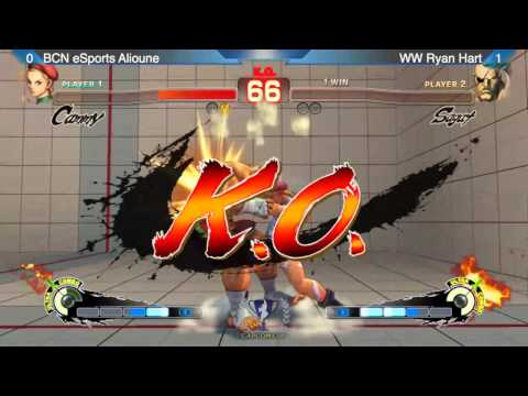 Alioune vs Ryan Hart - Winners Finals - Capcom Cup EU SSF4 Qualifiers