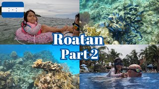 3 years old snorkeling debut | Roatan trip | ロアタン旅行