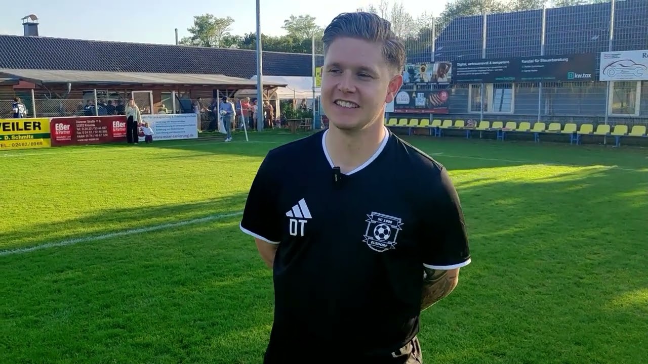  Dustin Tesch – Trainer SC Elsdorf – als ungeschlagener Tabellenführer zur Germania, am Ende ... 