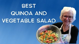 BEST QUINOA, GARBANZO, AND VEGETABLE SALAD -- PERFECTLY DELICIOUS!