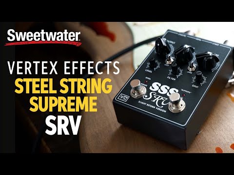 Vertex Steel String Supreme SSS SRV Slight Return Version 2021 - 2022 - Black image 5