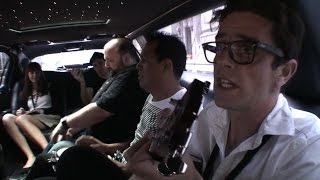 The Pinker Tones perform "Tokyo" in a NYC limo